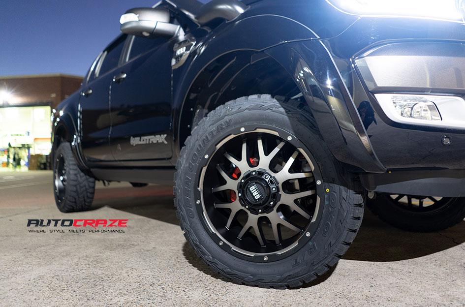 FORD RANGER GD02 MATTE BLACK MACHINED FACE
